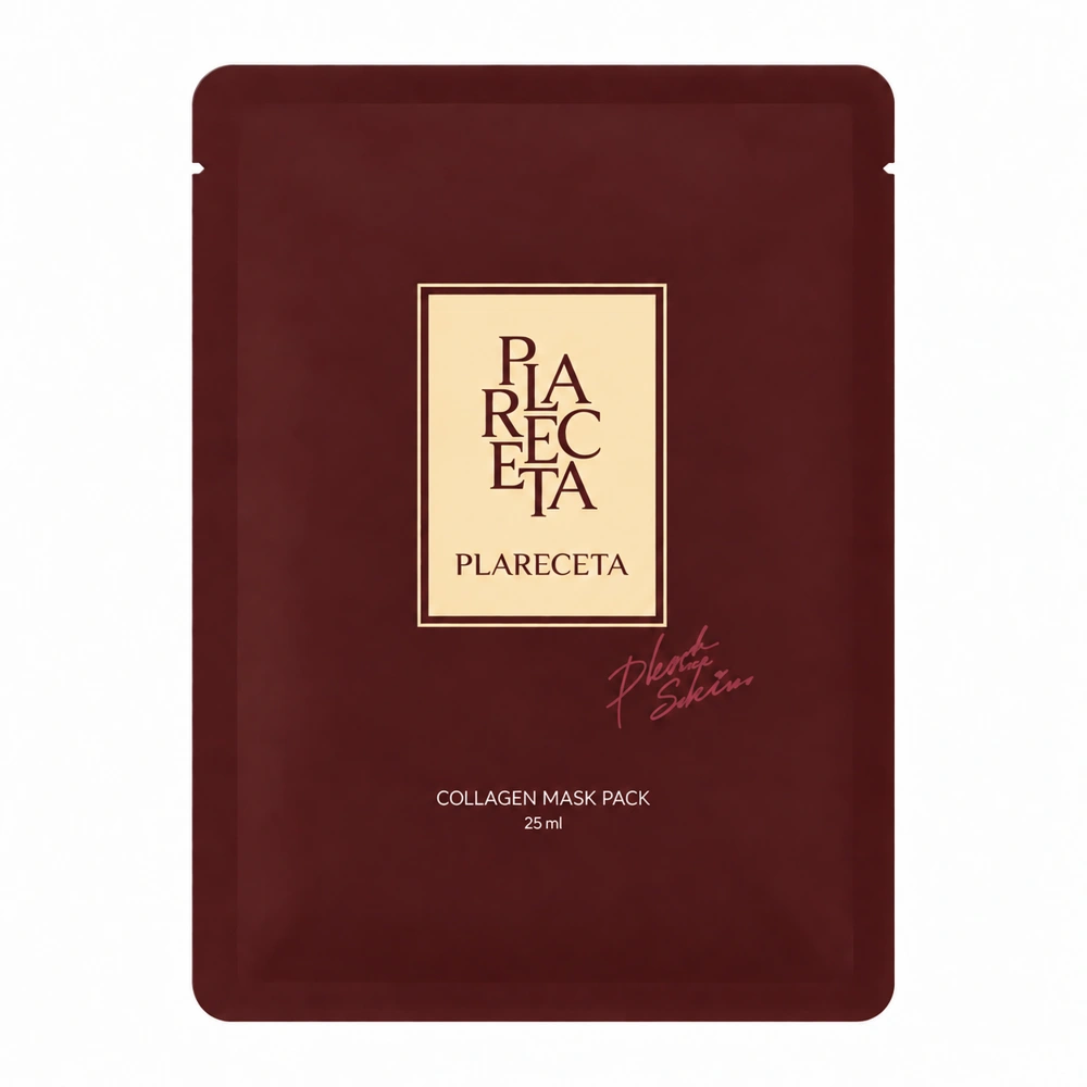 SPA-маска для свежести и сияния кожи с морским коллагеном 70% / PlaReceta Collagen Mask Pack, 4 шт. * 25 мл